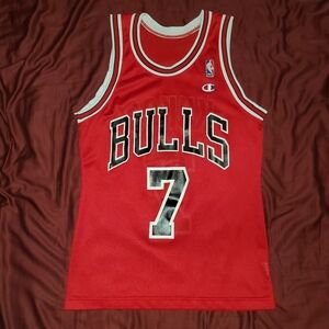 Vintage Toni Kukoc Chicago Bulls Red Jersey